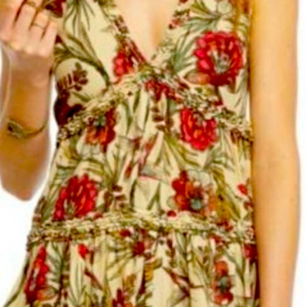 Free people floral mini dress New